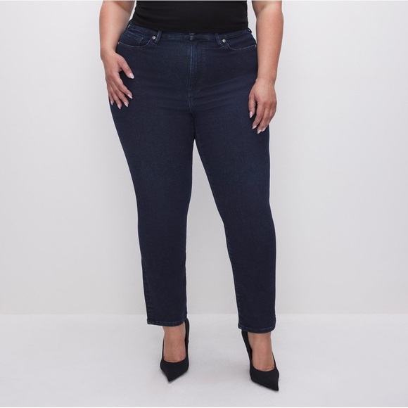 Good American Always Fits Good Legs Cigarette Jeans - Picture 1 of 5